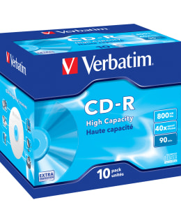 VERBATIM CD-R 40X 800MB/90 MIN 10-PACK J Main Image