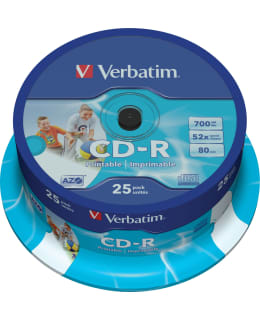 Verbatim CD-R 52x 700 MB/80 min 25 kpl CD-R -levy Main Image
