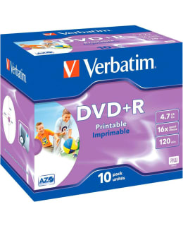 VERBATIM DVD+R 16X 4.7GB 10-PACK JEWEL C Main Image