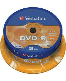 VERBATIM DVD-R 16X 4.7GB 25-PACK SPINDLE Main Image