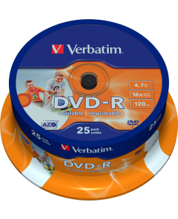 VERBATIM DVD-R 16X 4.7GB 25-PACK SP Main Image