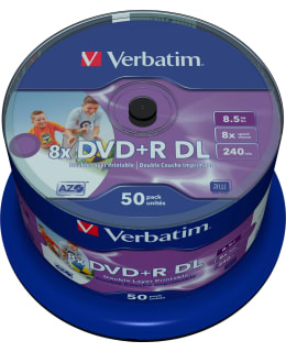VERBATIM DVD+R DL 8X 8.5GB 50-PACK SPIND Main Image