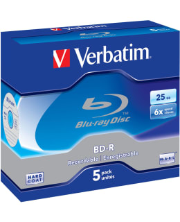 VERBATIM BD-R, 6X, 25GB/200MIN, JEWEL CA Main Image