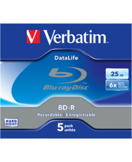 VERBATIM BD-R SL DATALIFE, 25GB, 6X-NOPE Main Image