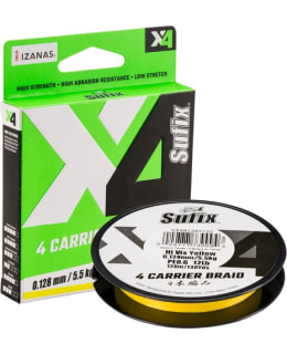 SUFIX X4 BRAID HI VIS YEL 150M 0,185MM Main Image