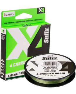 SUFIX X4 BRAID LO VIS GREEN 300M 0,235MM Main Image