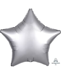 SATIINIHOPEA TÄHTI FOLIOPALLO Main Image