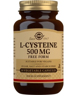 SOLGAR L-KYSTEIINI 500MG 30KAPS RAV.LISÄ Main Image