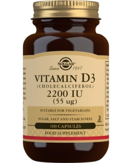 SOLGAR D3-VITAMIIN 55UG 100KAPS RAV.LISÄ Main Image