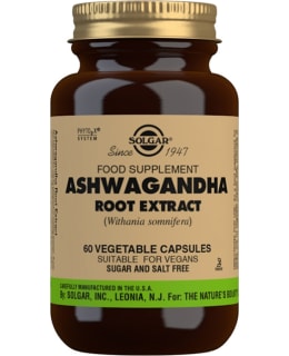 ASHWAGANDHA ROOT EXTRACT VEGETABLE CAPS. Main Image