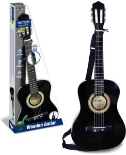 BONTEMPI BLACK WOODEN GUITAR 93CM Main Image