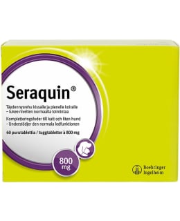SERAQUIN VET 800 MG TABL KISSALLE 60 KPL Main Image