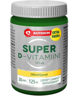BIOTEEKIN SPR D 125UG 30KAPS RAVINTOLISÄ Main Image