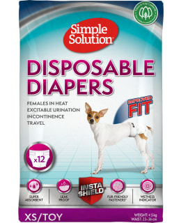 SS DISPOSABLE DIAPERS FEM DOGS 12PCS XS Main Image