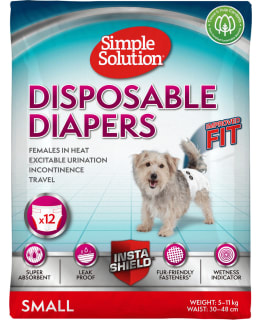 SS DISPOSABLE DIAPERS FEM DOGS 12PCS S Main Image