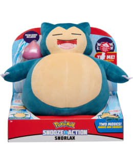 Pokemon Snooze Action Snorlax interaktiivinen pehmo Main Image