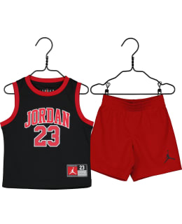 NIKE JORDAN SET JR 85C919 BLK/GYM RED 3 Main Image