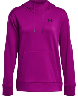 UA ARMOUR FLEECE HOODIE W 1373055 573 LG Main Image