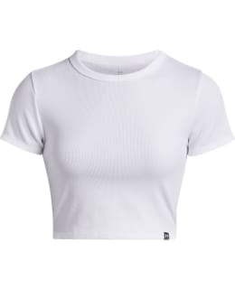 UA RIVAL RIB BABY TEE W 6000264-100-L Main Image