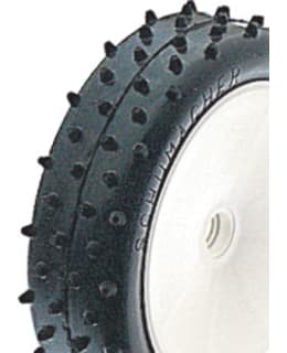 Schumacher Mini Spike 2 yellow slim front tire Main Image