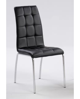 TENSTAR KRISTA MUSTA 2KPL NAHKA TUOLI Main Image