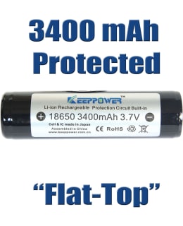 KEEPPOWER 3400 MAH 18650 LI-ION 2KPL Main Image