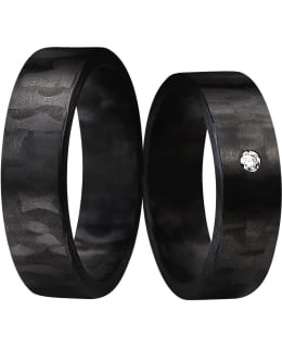 3D Carbon CR200-6 1x 2.0 mm zirconia - hiilikuitusormus Main Image