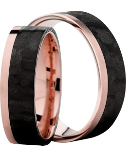 3D Carbon GRC2-6 punakulta - hiilikuitusormus Main Image