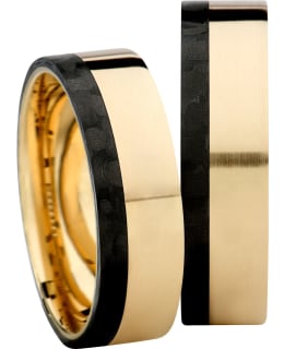 3D Carbon GC5-6 keltakulta - hiilikuitusormus Main Image