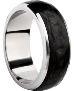 3D Carbon TC10-8 titaani - hiilikuitusormus Main Image