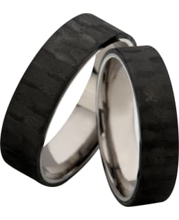 3D Carbon TC7-6 titaani - hiilikuitusormus Main Image