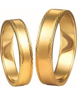 3D Gold 006-5 keltakultainen sormus Main Image