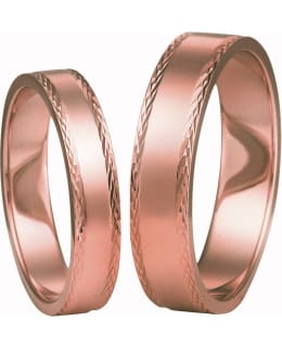 3D Gold 006-5 punakultainen sormus Main Image