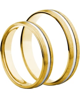 3D Gold 584-4 kelta-valkokultainen sormus Main Image