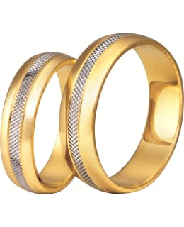 3D Gold 131-6 kelta-valkokultainen sormus Main Image