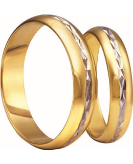 3D Gold 103-4 kelta-valkokultainen sormus Main Image