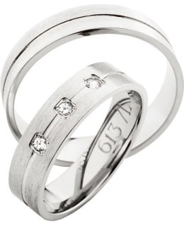 3D Gold 613-5-3 x 0.02 ct white gold diamond ring Main Image