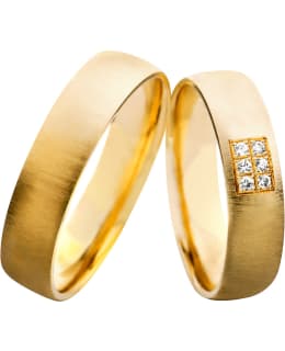 3D Gold 630-5 6 x 0,01 ct keltakultainen timanttisormus Main Image