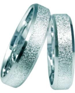 3D Gold 632-4 valkokultainen sormus Main Image