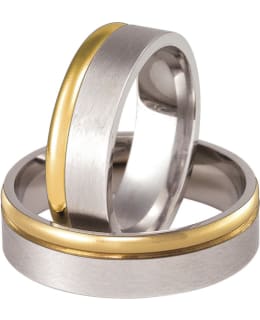 3D Gold 654-6 kelta-valkokultainen sormus Main Image