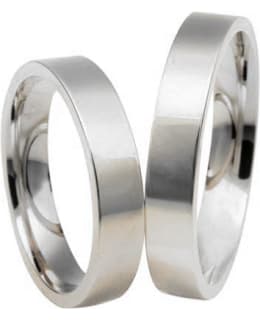 3D Gold 633-4 valkokultainen sormus Main Image