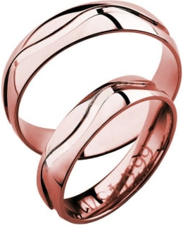 3D Gold 663-5,5 punakultainen sormus Main Image