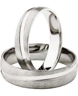 3D Gold 664-5,5 valkokultainen sormus Main Image