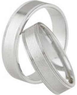 3D Gold 686-5 valkokultainen sormus Main Image