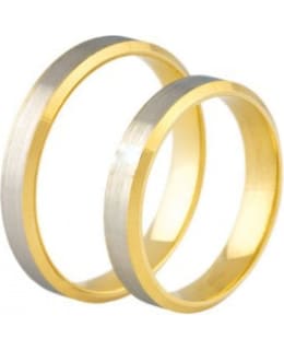 3D Gold 691-4 yellow gold/white gold ring Main Image