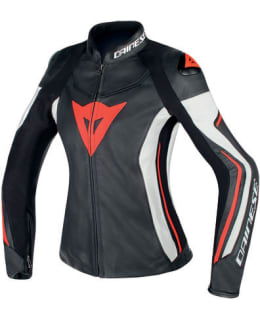 ASSEN LADY LEATHER JACKET BLK-BLK-WHI 50 Main Image