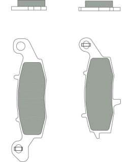 BREMBO BRAKEPADS SINTERED REAR ROAD Main Image