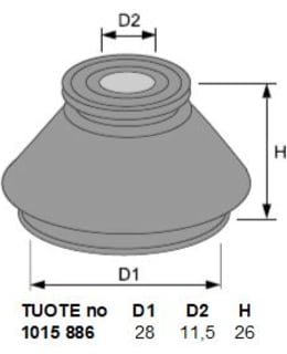 KK 11,5/28MM 2KPL SUOJAKUMI Main Image