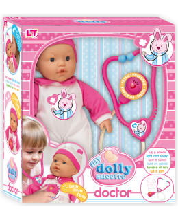 Loko Toys My Dolly Pacifier Doctor 37 cm nukke ja stetoskooppi Main Image