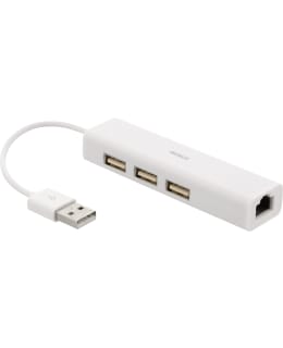 DELTACO USB2-LAN3 USB-HUBI JA -VERKKOSOV Main Image